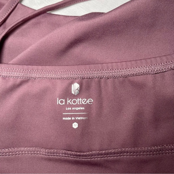 Purple matching crop top & pleated athletic tennis golf skirt workout set sz M - Picture 9 of 12